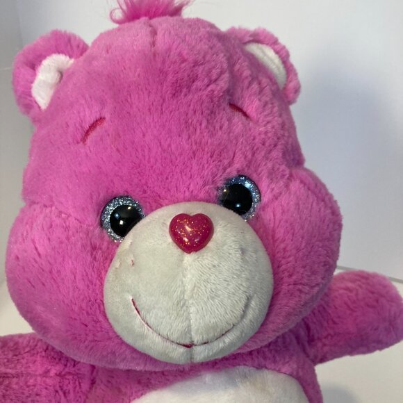 Care Bears Shine Bright Bear 2017 Plush Sun Heart Pink Purple 14" Stuffed - Picture 3 of 12